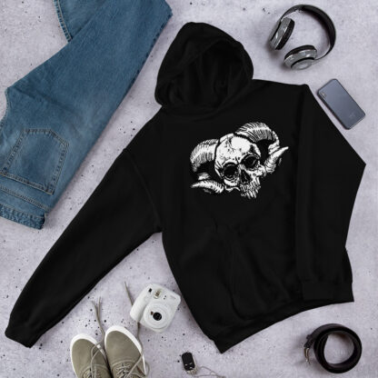 HxC Skull Logo Unisex Hoodie - Image 2